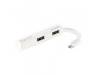 Approx USB 2 4 Port Hub with OTG Cable White appHM4W